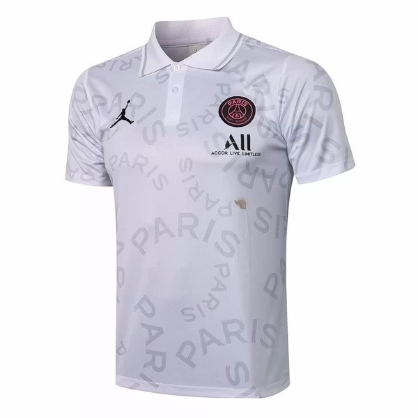 Polo Paris Saint Germain 2021-2022 Blanco Rosa